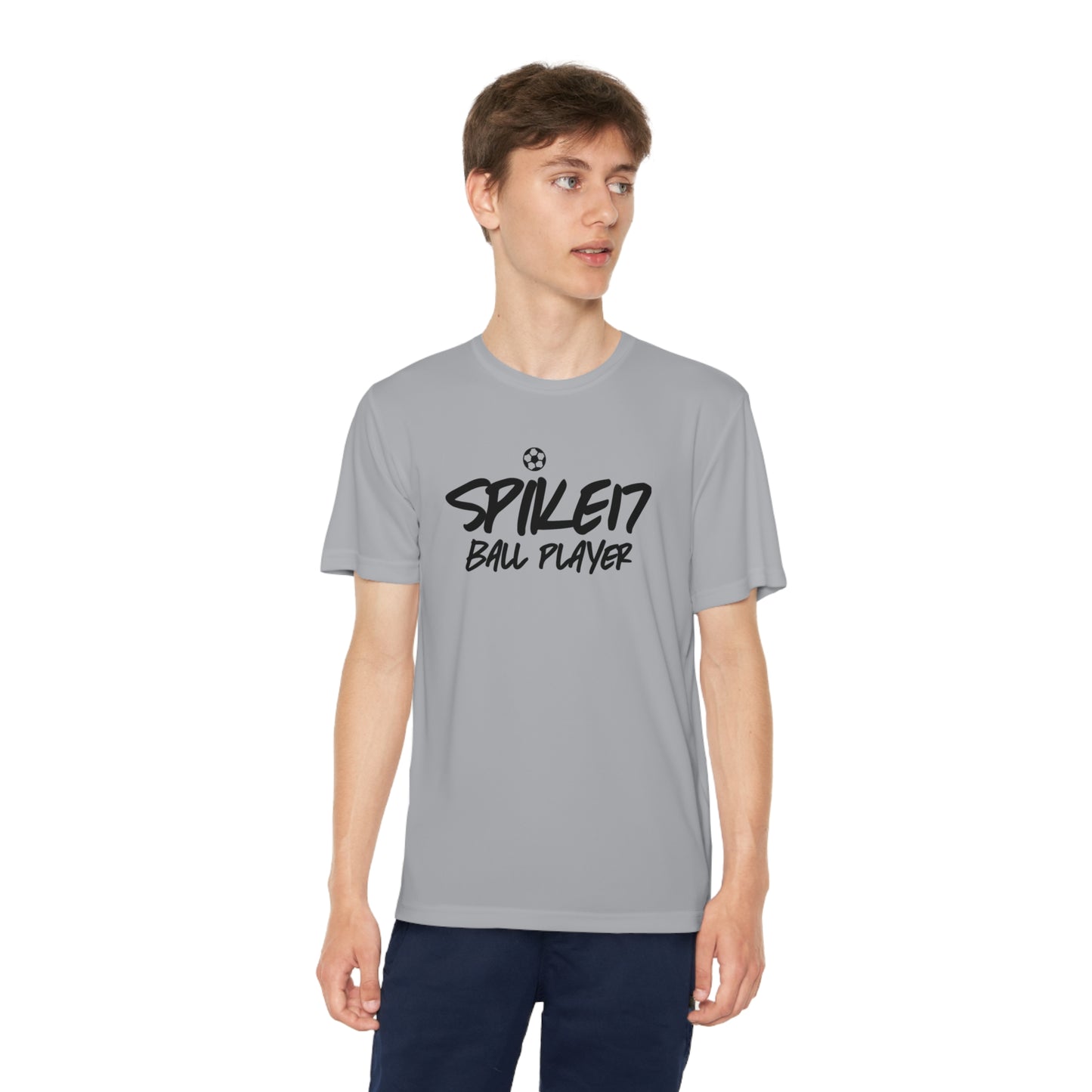 Spike17 Ball Player Youth Competitor Jersey Platinum