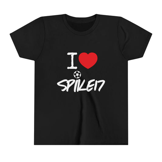 I LOVE SPIKE17 Youth Short Sleeve Tee