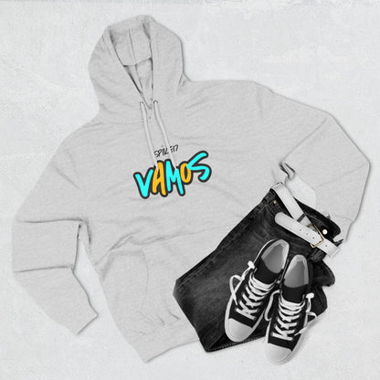 VAMOS Adult Three-Panel Fleece Hoodie Heather Gray