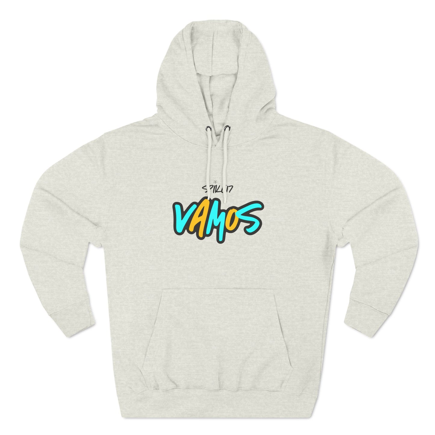 VAMOS Adult Three-Panel Fleece Hoodie Pale