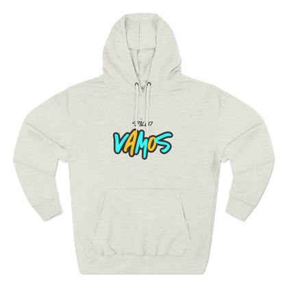 VAMOS Adult Three-Panel Fleece Hoodie Pale