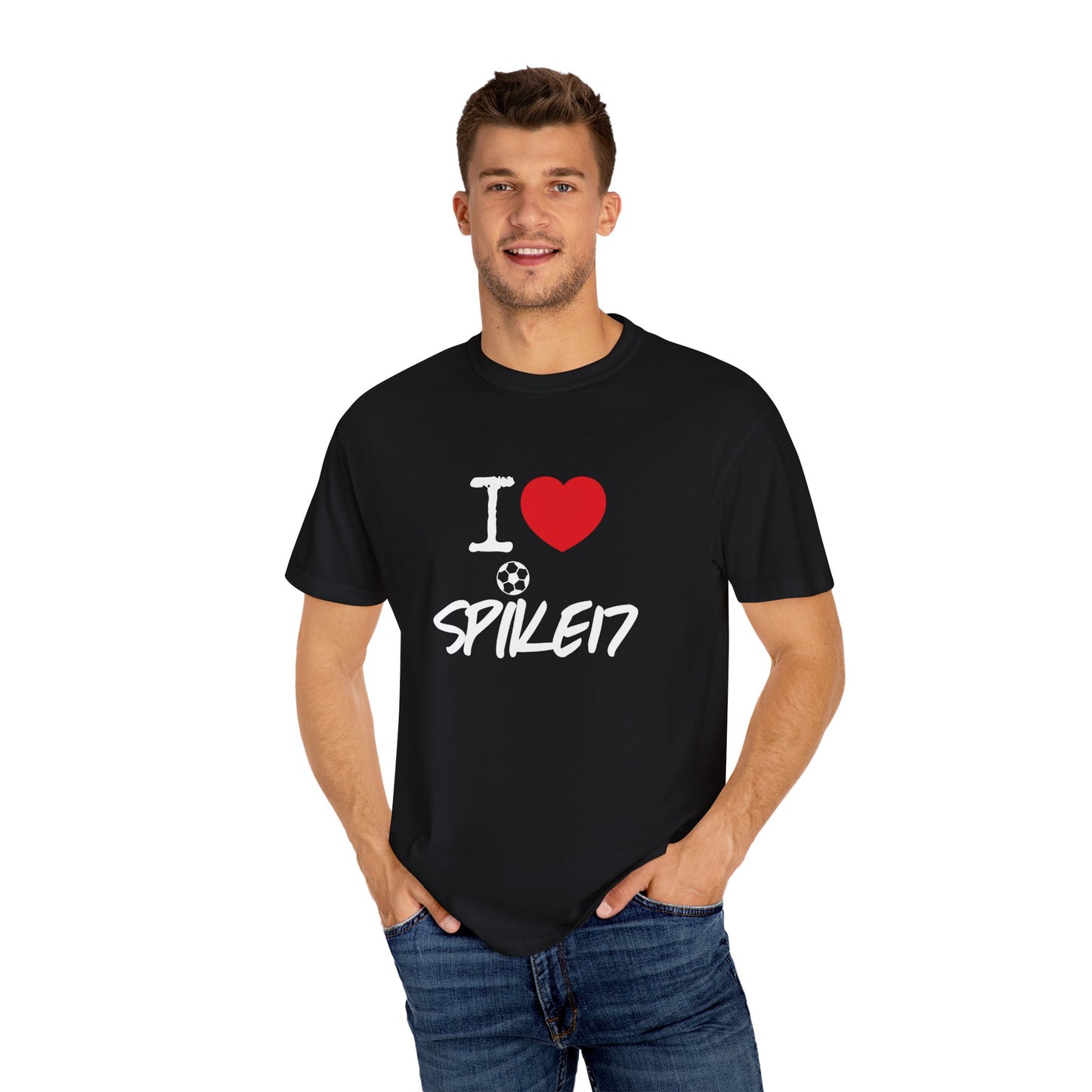 I LOVE SPIKE17 Adult Garment-Dyed T-shirt