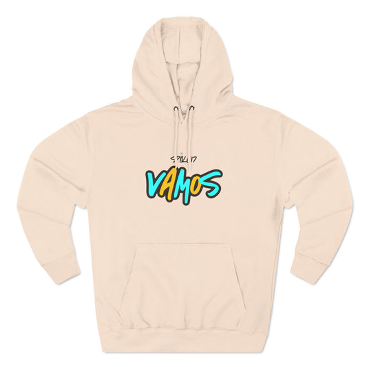 VAMOS Adult Three-Panel Fleece Hoodie Pale